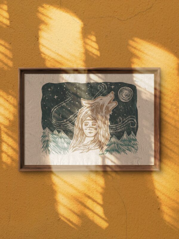 Howling Puzzle Print