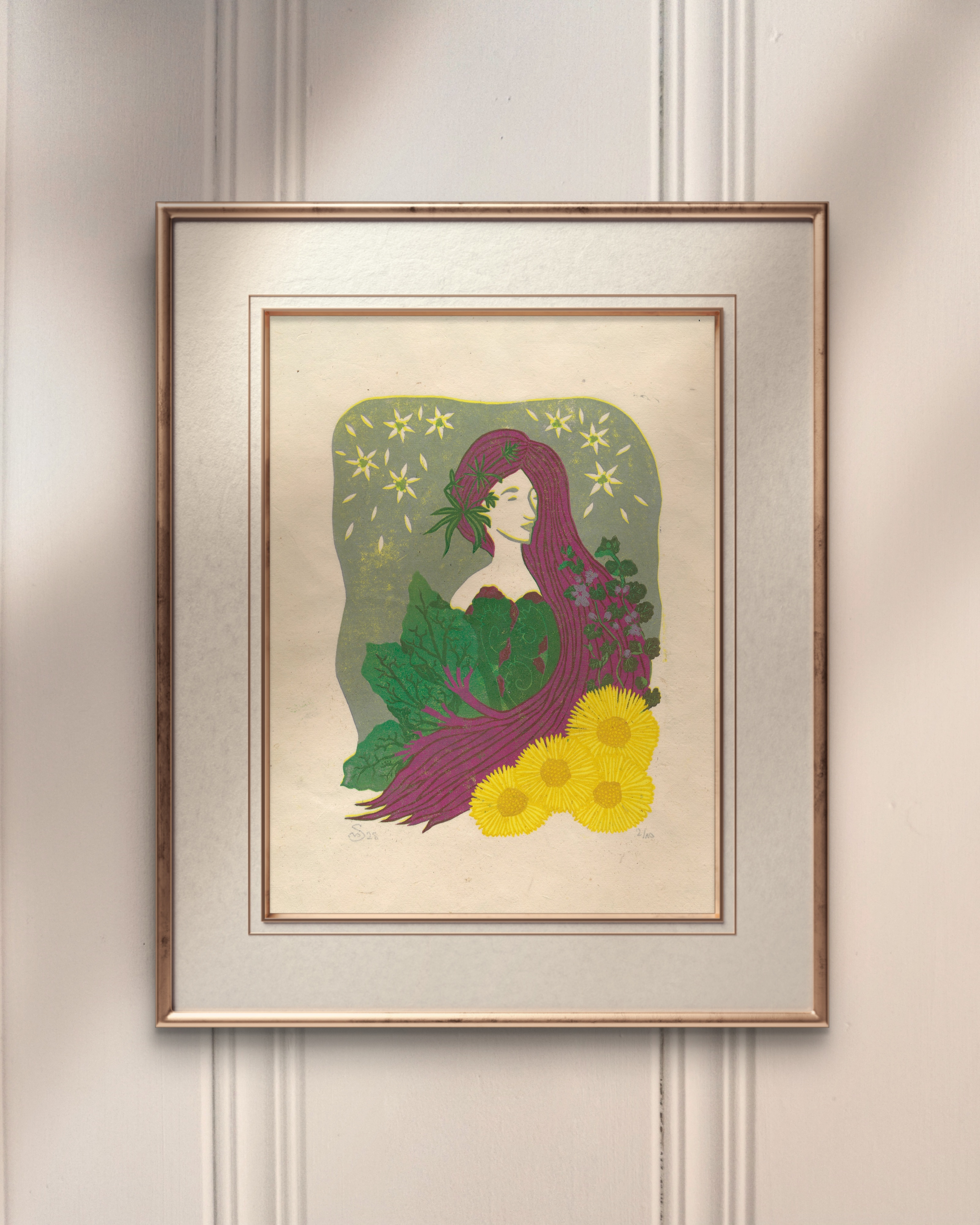 Madame Printemps Reduction Print