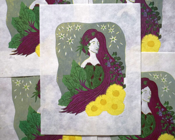 Feminin Botanical Blockprint Spring