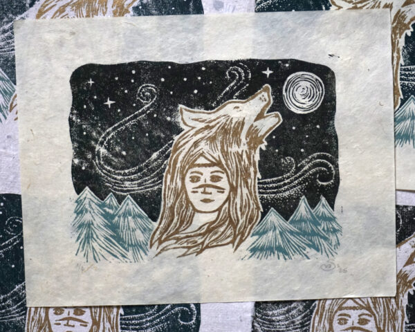 Howling Puzzle Print