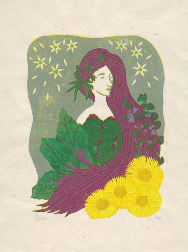 Feminin Botanical Blockprint Spring