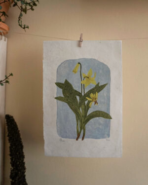 Botanical Blockprint Tout Lily