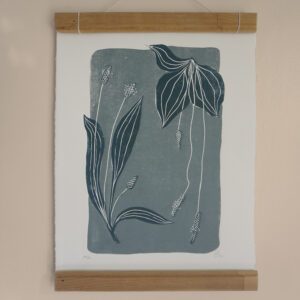 Relief Print - Plantago