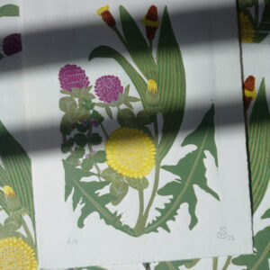 Relief Print - Weeds