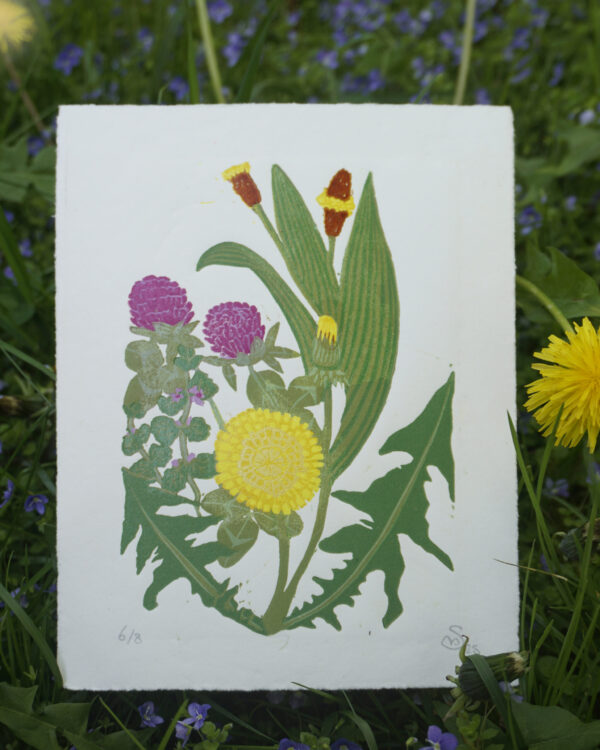 Botanical Blockprint Weeds