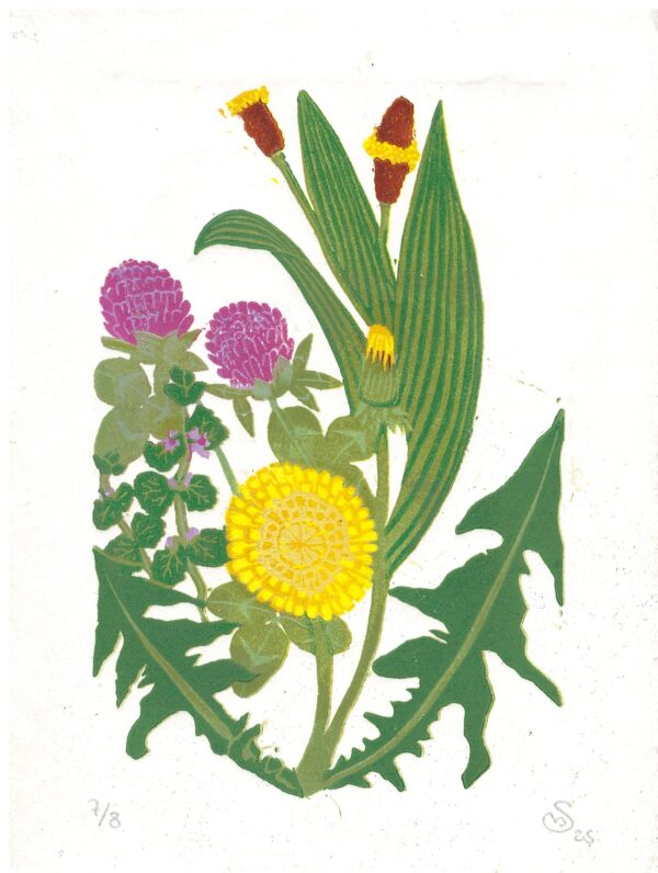 Relief Print - Weeds
