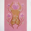 Feminine Botanical Blockprint Magnolia