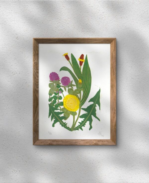 Relief Print - Weeds