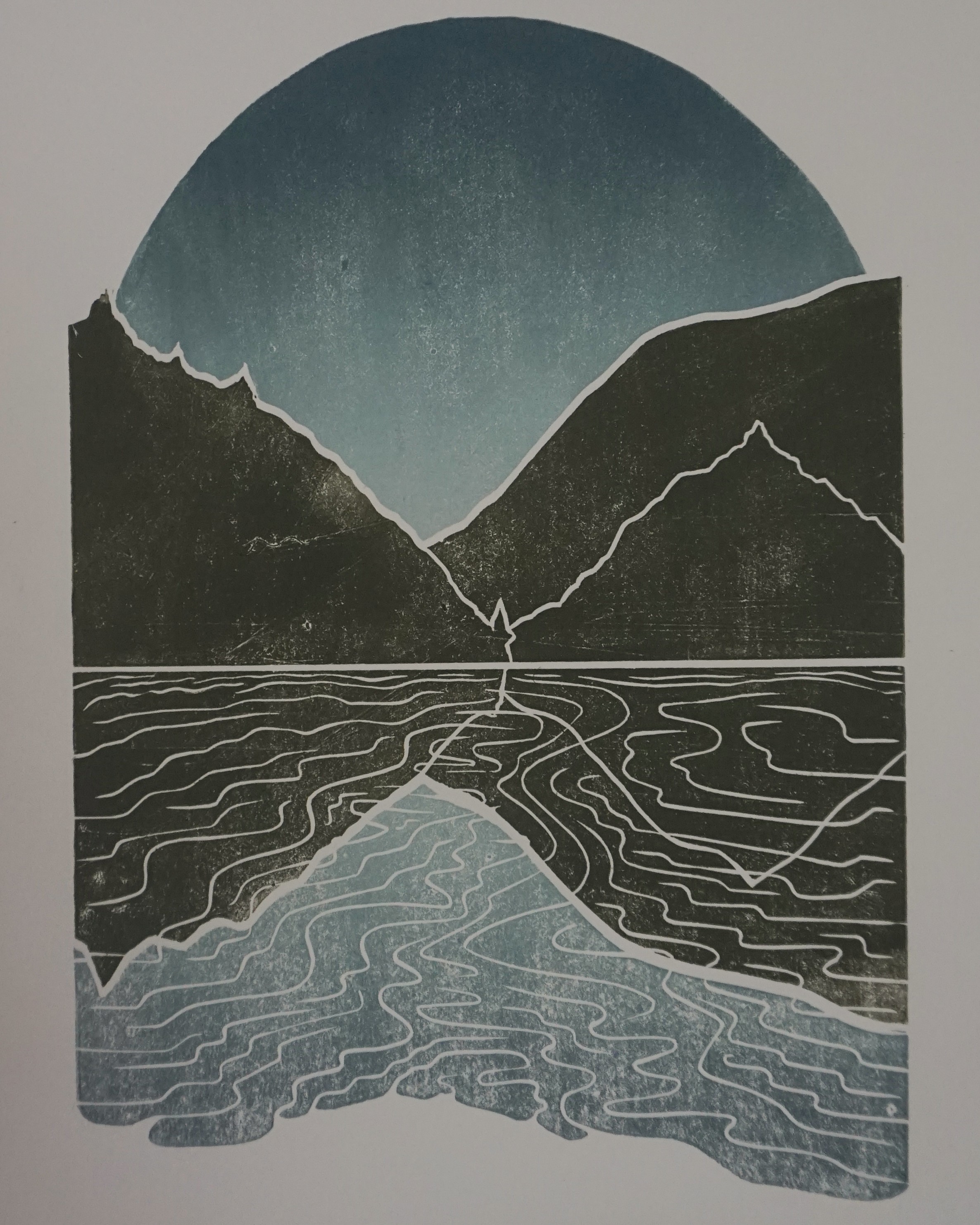 Hand-carved Blockprint Laurentides