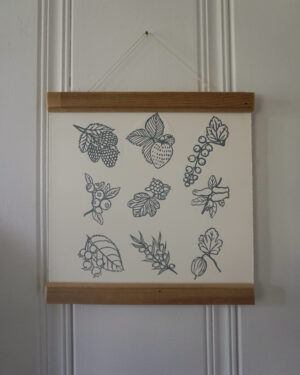 Botanical Blockprint Wild berries