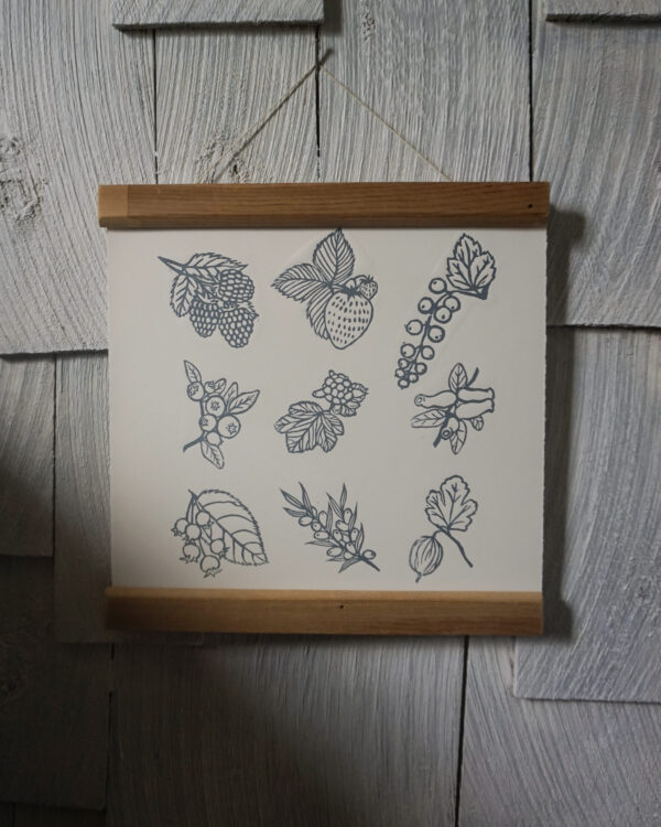 Botanical Blockprint Wild berries