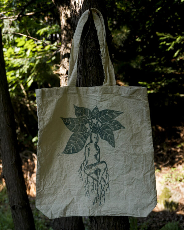Handprinted Artwork Totebags Mandragora