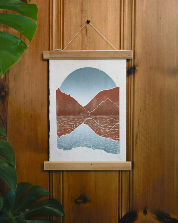 Hand-carved Blockprint Laurentides Autumn