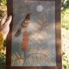 Sumac Botanical Blockprint Sumac Redwinged-Blackbird