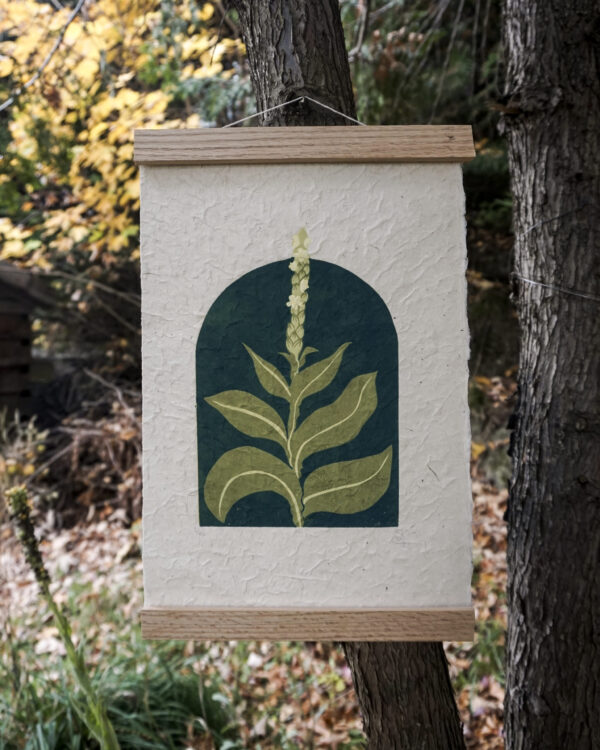 Botanical Blockprint Mullein