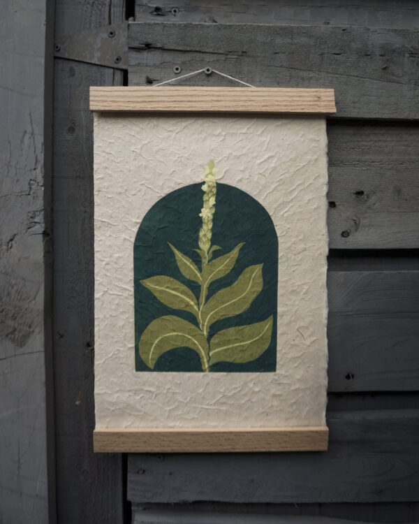 Botanical Blockprint Mullein