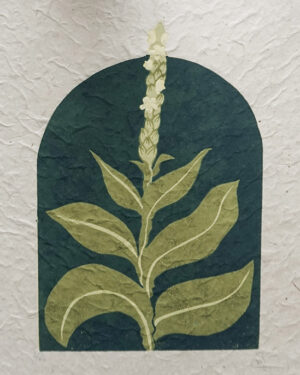 Botanical Blockprint Mullein