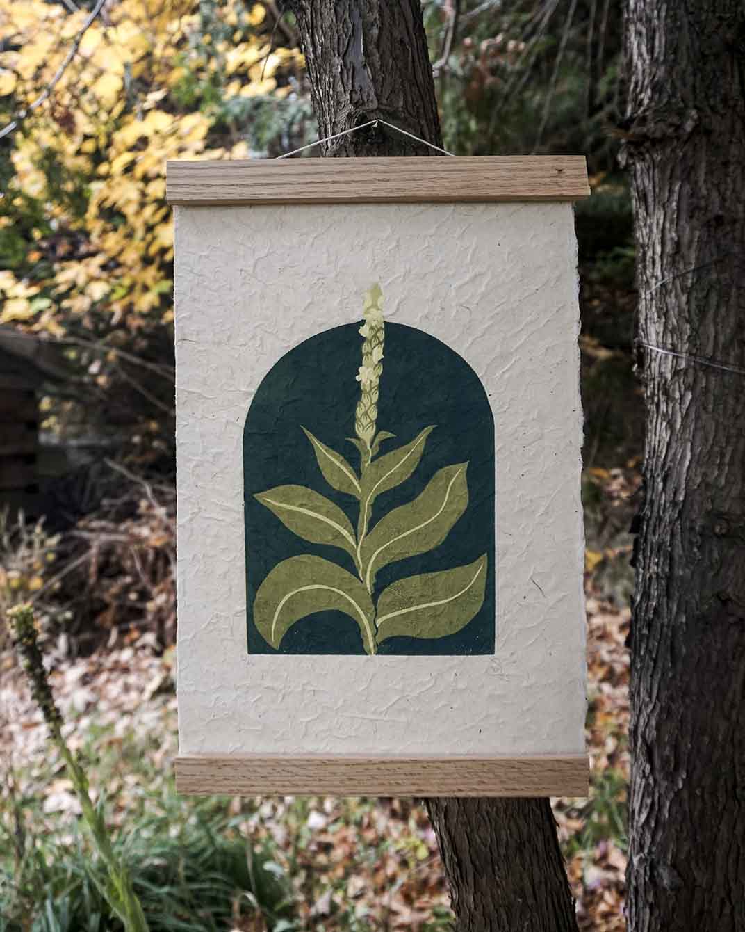 Molene Botanical Blockprint Mullein