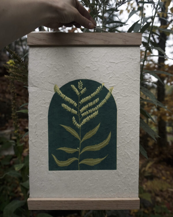 Botanical Blockprint Goldenrod
