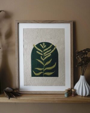Botanical Blockprint Goldenrod