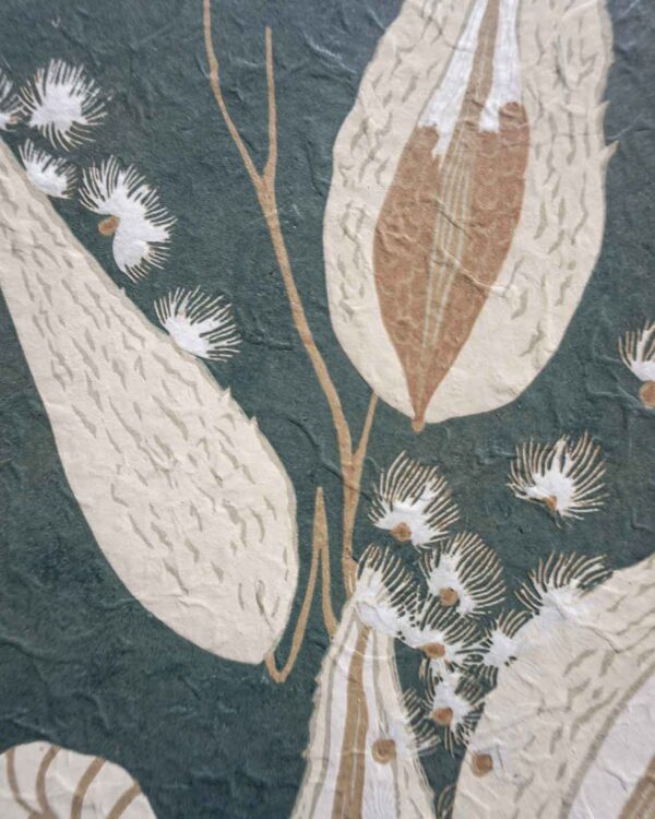 Botanical Blockprint Common Milkweed