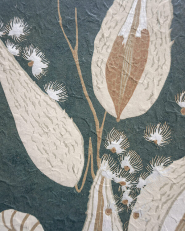 Botanical Blockprint Common Milkweed