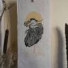 Grand Heron Hand-carved Blockprint Great Heron