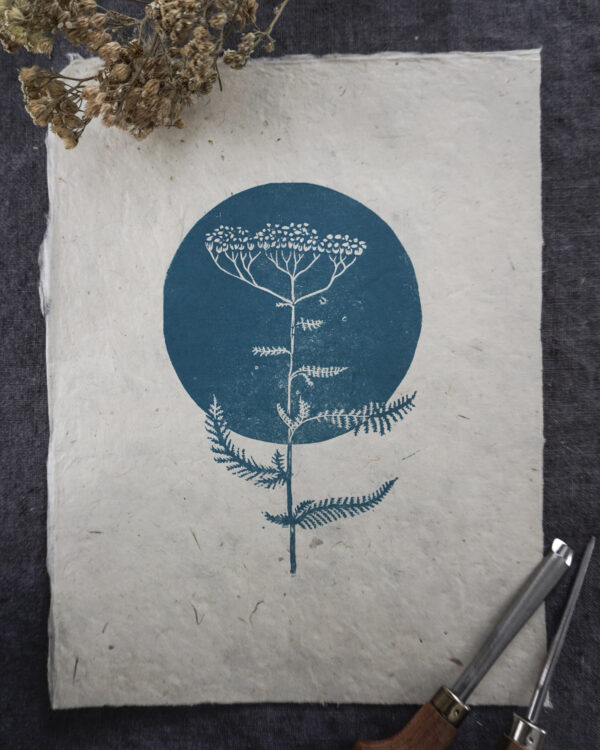 Botanical Blockprint Yarrow