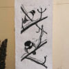 Blockprint Blackcapped Chickadees Fauna