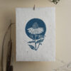Echinacea Botanical Blockprint Echinacea Herb
