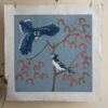 Gaie Bleue Botanical Blockprint Blue Jay