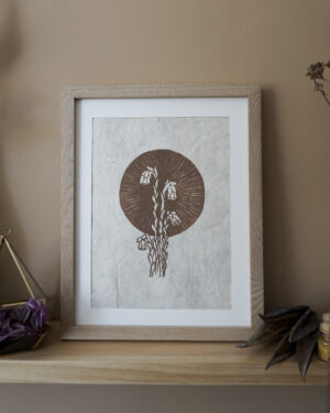 Ghostpipe Hand-printed Reliefprint Ghostpipe