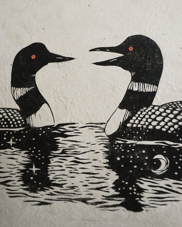 Botanical Print Loon Fauna