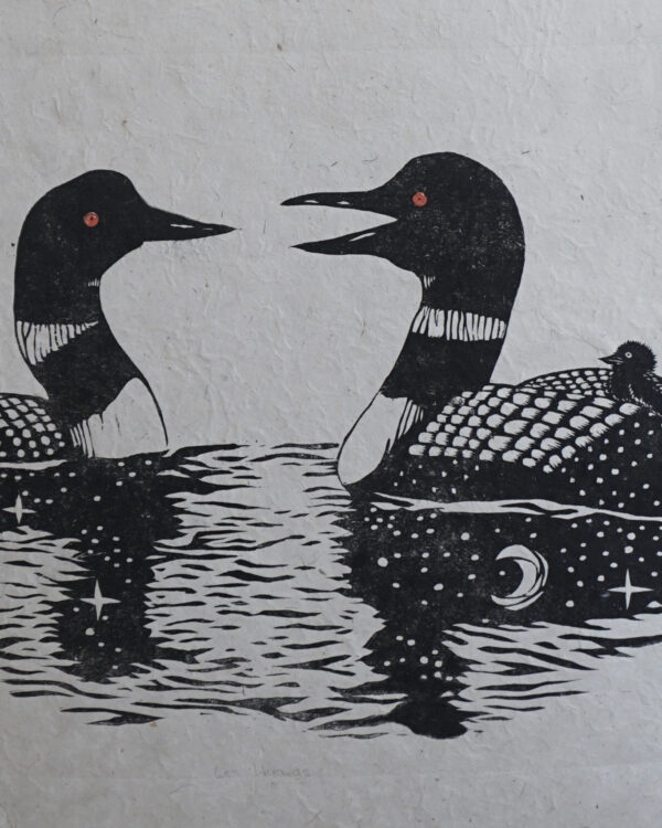 Botanical Print Loon Fauna