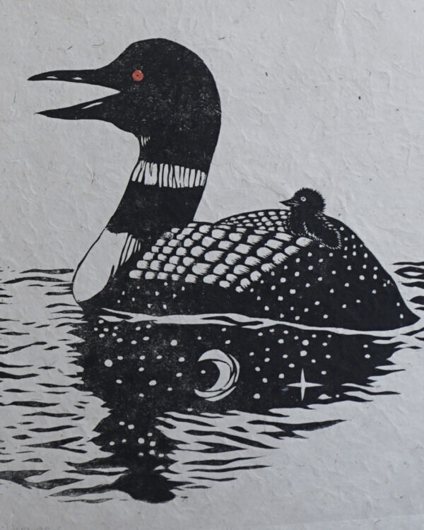 Botanical Print Loon Fauna