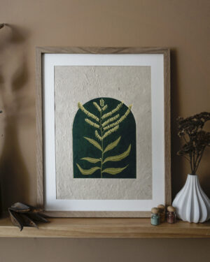 Verge d'or Botanical Blockprint Goldenrod
