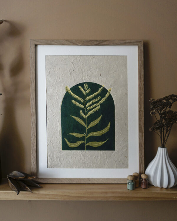 Verge d'or Botanical Blockprint Goldenrod
