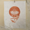 Echinacea Terracotta Botanical Blockprint Echinacea Herb