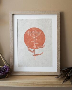 Millefeuille Terracotta Botanical Blockprint Yarrow