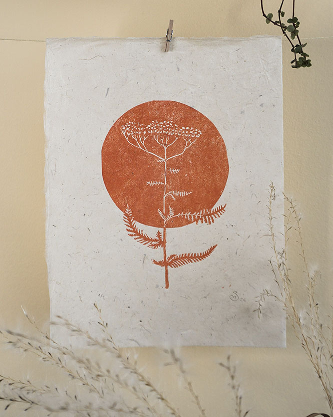 Botanical Blockprint Yarrow