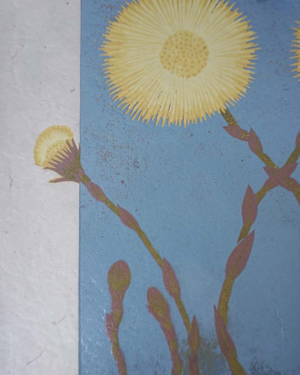 Tussilago Botanical Blockprint Coltsfoot Tussilago