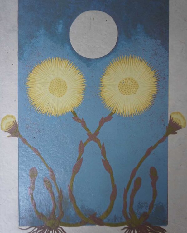 Tussilago Botanical Blockprint Coltsfoot Tussilago