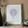 Ghostpipe Flieder Botanical Blockprint Indian Ghostpipe