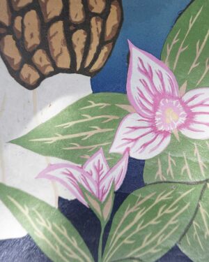 Botanical Blockprint Morilles Trillium