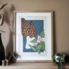 Botanical Blockprint Morilles Trillium