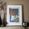 Botanical Blockprint Morilles Trillium