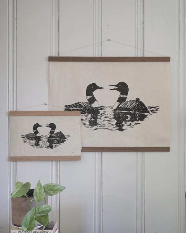 Botanical Print Loon Fauna