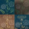 Carrot Sauvage Botanical Blockprint Queen Anne's lace