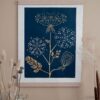Carrot Sauvage Botanical Blockprint Queen Anne's lace