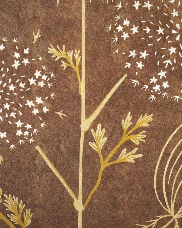 Carrot Sauvage Botanical Blockprint Queen Anne's lace